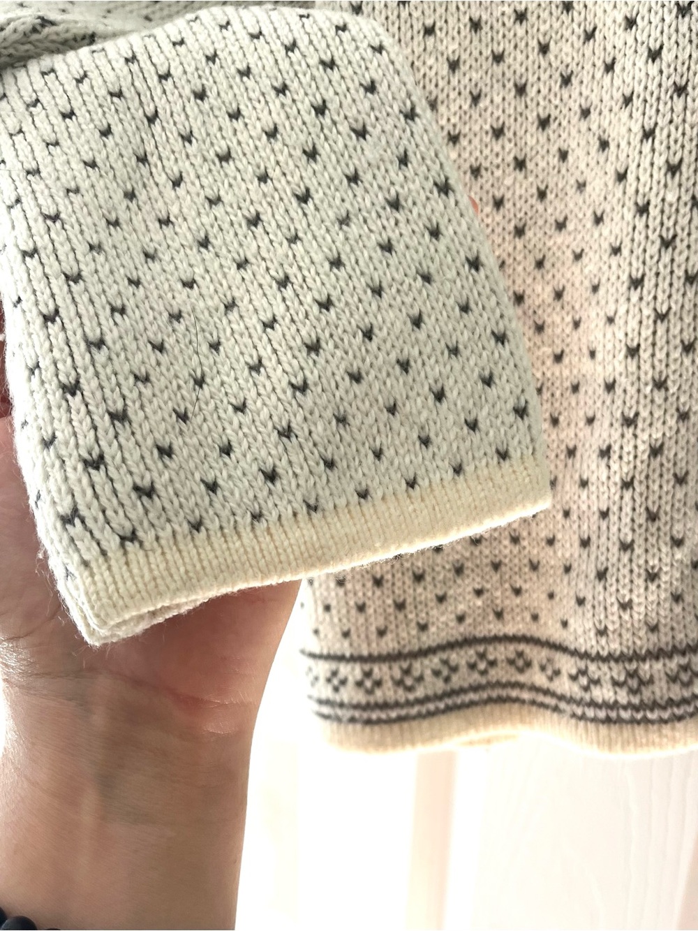 Vintage Esprit Sport Scandinavian Nordic Sweater Oversized Boxy Wool Blend - Picture 8 of 9
